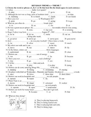 Revision theme 6 + theme 7